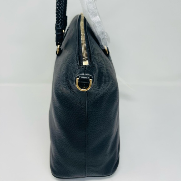 NEW Tory Burch Black Taylor Satchel - Picture 5 of 10